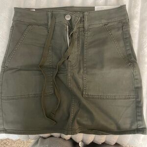 0 Green American Eagle Cargo Skirt
